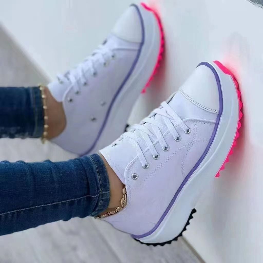 casual For Women Round Head Canvas Solid Color Low Top Large Size S Shoes_vogvips.com