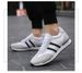 Casual Heightening Men's Shoes Sports Color Matching Striped Suede Soft-soled Shoes_vogvips.com