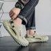 2025 New Fashion Clogs Men Beach Sandals Dual-use Massage Comfortable Thick Sole Male Summer Stylish Slippers Non-slip 36-45_vogvips.com