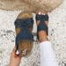 New Plus Size Shoes Summer New Casual Flower Wedge Heel Women's Beach Sandals_vogvips.com