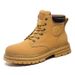 European Warm Series Yellow Autumn Winter New Work Outdoor Trendy Shoes Thick-Soled Men's Martin Boots_vogvips.com