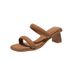 Chunky Heel Mule Sandals - New Summer Collection: Stylish, French-inspired, Retro Chic High Heels For Women_vogvips.com