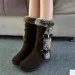 Womens snow ankle thick plush anti slip high boots warm fur womens winter shoes botas mujer 240904_vogvips.com