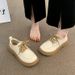 Small Leather Shoes For Women In The Spring And Autumn Of 2025, New British Style Soft Versatile Lace Up Black Work_vogvips.com