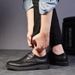 Euro Step Casual Spring Korean Loafers British Style Brogue Versatile Trendy Men's Small Leather Shoes_vogvips.com