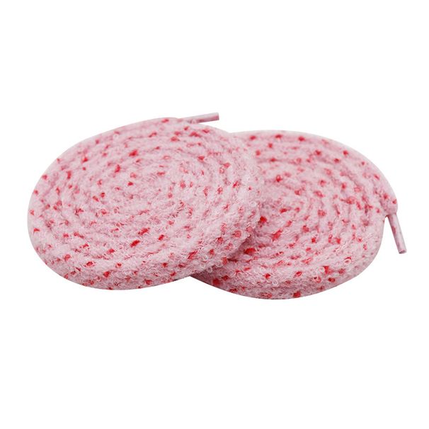 Fluffy Towel Shoelace Girl Fit Canvas Shoes High And Low Flat Shoe Rope_vogvips.com
