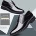 Autumn 2022 New Men's Business Dress Leather Shoes Men's Leather Lace-Up 6cm Leather Shoes Single 1058_vogvips.com