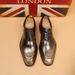Euro Step New Business Casual Patent Leather With Hidden Wedge Block Color Trendy Hairstylist Men's Shoes_vogvips.com