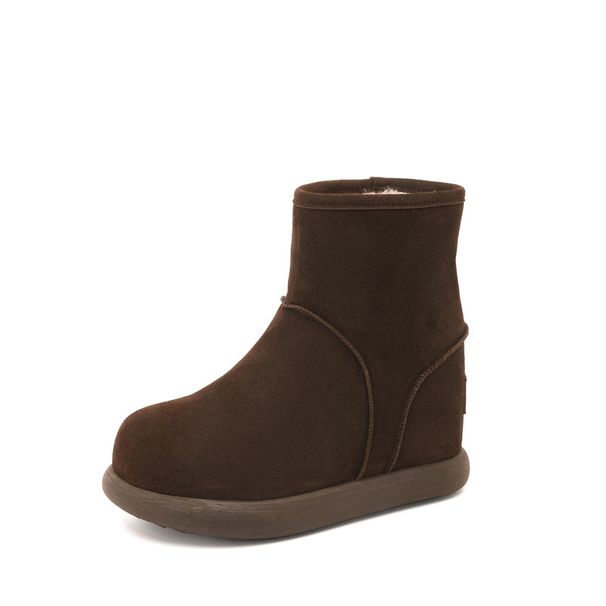 Thick-Soled For Women 2025 Autumn Winter New Rubber Fleece-Lined Soft Sole Warm Outdoor Slip-On Fluffy Shoes_vogvips.com