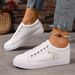 Women's Casual White 2026 New Fashion Korean Street Style Student Flat Shoes Stylish And Foot-slimming Women's Sneakers_vogvips.com