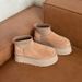 Winter Sheepskin Fur Integrated Thick-soled Short Elastic Boots Short Boots Casual Thickened Warm Snow Boots Women_vogvips.com