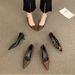 2024 Autumn Winter New Pointed Toe Shallow Mouth High Heels Leopard Print Fashion Versatile Elegant Commuter Low Kitten_vogvips.com