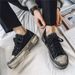 Thick-Soled Canvas For Men 2024 New Summer Breathable Versatile Casual Retro Distressed Dirty Shoes Men's Sneakers_vogvips.com