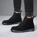 Martin Boots Men's Casual Velvet Cotton Shoes Tooling Boots Wear-resistant_vogvips.com