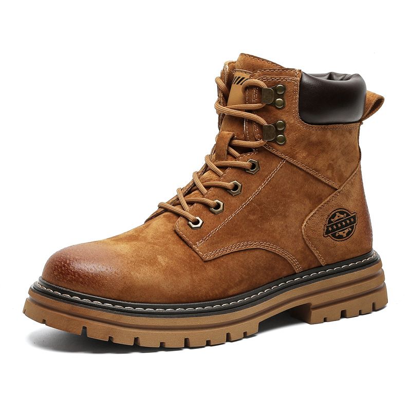 European Warm Series Men's Martin 2025 Autumn New High-top Mid-top Ankle Trendy Casual Work Shoes Boots_vogvips.com