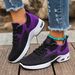 Women's Breathable Running Shoes - Lightweight Cushioned Sneakers For Gym/Walking (Black-Pink/Black-Purple) - EU 36-41_vogvips.com