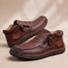 Luxury Men's Shoes Fashion Handmade Leather Shoes Outdoor Casual Ankle Boot Slip On Driving Shoes For Men Loafers Mocass_vogvips.com