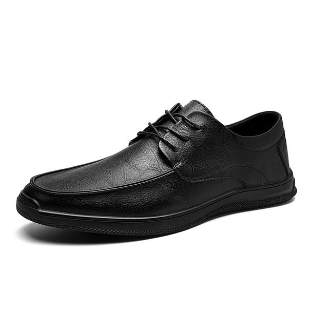2024 summer new casual toe shoes fashion trend middle aged work shoes men's leather shoes outdoor small leather shoes men_vogvips.com