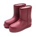 1178225343@qq.com Women's Snow Waterproof With Fleece, Non-Slip, Warm Cotton Shoes, EVA Integrated, Car Wash, Chef, Refrigeration Work_vogvips.com