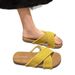 2025 Summer New Style One-Strap Cross Breathable Outdoor Open-Toe Vacation Lazy Beach Slippers_vogvips.com