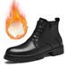 Leather Velvet Casual Men's Leather Boots Outdoor Cotton Thermal Martin Boots Thick-soled Tooling Men's Shoes_vogvips.com