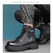 Casual Thick Soled Men's Boots Trendy Retro British Style High Quality Work And Office 38-46 Hot Selling High Top Leather Shoes_vogvips.com