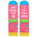 All cotton tall socks birthday knit socks sole Creative copy glue floor socks_vogvips.com