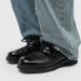 ShoeVault Design Square Toe 2025 New Men's Leather Casual Business British Style Height-Increasing Derby Shoes Irregular Stitching_vogvips.com