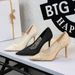 1963-7 European And American Style Sexy Party High-end Stiletto Ultra-high Heel Women's Lace Mesh Pointed Toe Shallow_vogvips.com