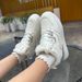 Fleece-Lined Warm Women's Cotton High-Top Shoes 2025 Winter New Versatile Export Large Size Sneakers Short Boots QR-1627_vogvips.com