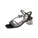Rhinestone Butterfly Elegant Sexy High Heels 2025 Women's New Summer Fashion One-Strap Buckle Thin Heel Sandals_vogvips.com