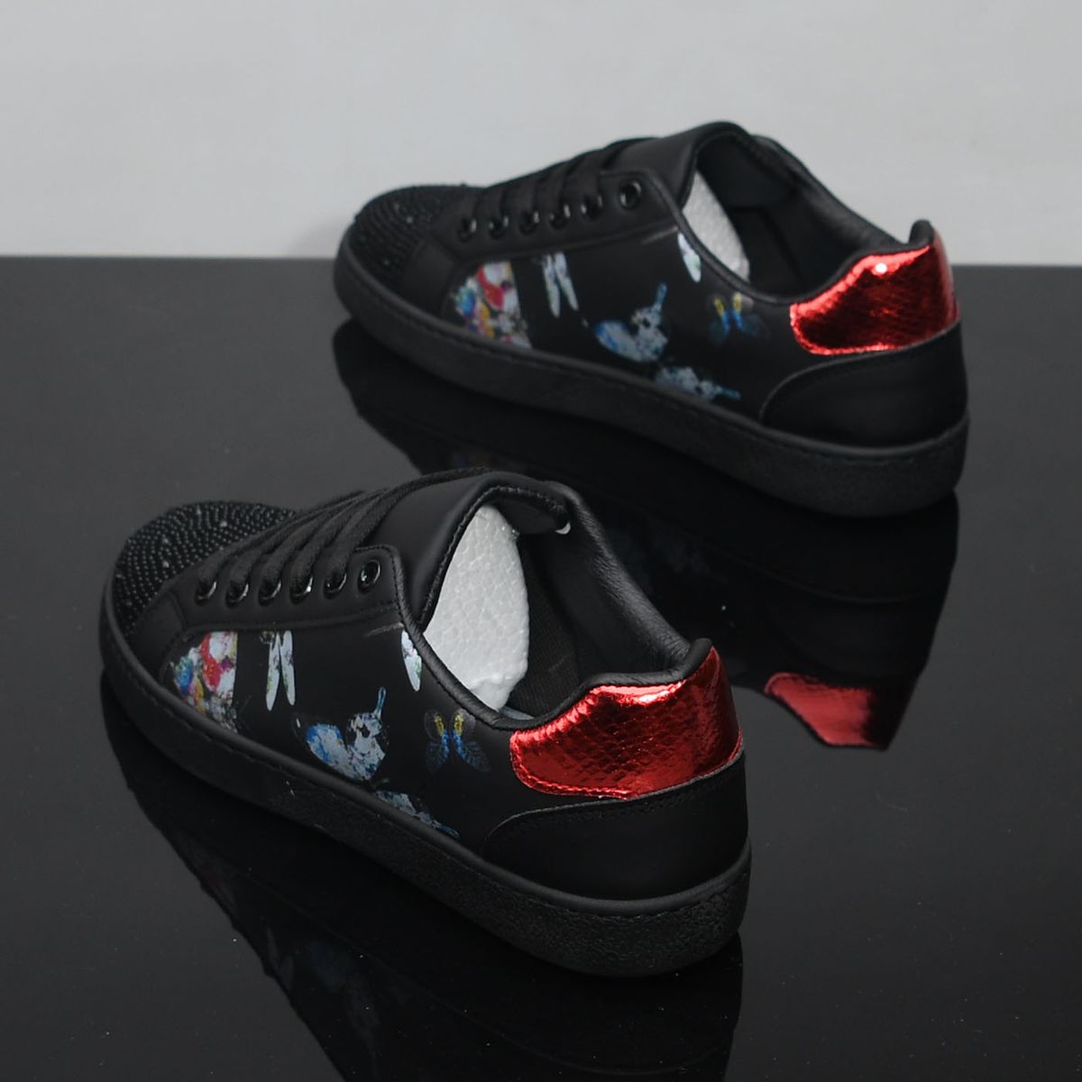 Men's German Army Trainers | Water-Resistant Leather Casual Sneakers | Breathable & Odor-Resistant Low-Top Black Shoes_vogvips.com