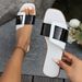 Flat Bottom Slippers For Women In The Summer Of 2025, New Internet Celebrity Fashion Color Matching Comfortable Beach_vogvips.com