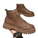 European Warm Series Men's Martin Autumn Genuine Leather Waterproof Mid-Top Sports Shoes British Style Outdoor Hiking Work Boots_vogvips.com