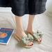 New Summer 's Slippers Outdoor Wear, Flat Fashionable Bowknot Trendy Versatile Beach Sandals For_vogvips.com