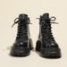 Women's Shoes Small Thick Soled Height Enhancing Martin Boots For Women 2025 New Autumn And Winter Style Thick Heel Versatile Motorcycle Short Boots_vogvips.com