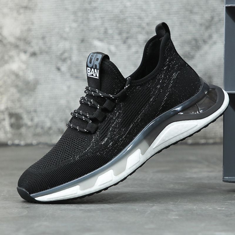 Casual Breathable Mesh Sports New Soft Bottom Anti-slip Shock Absorption Mens Lightweight Running Shoes Fashion Hundred_vogvips.com