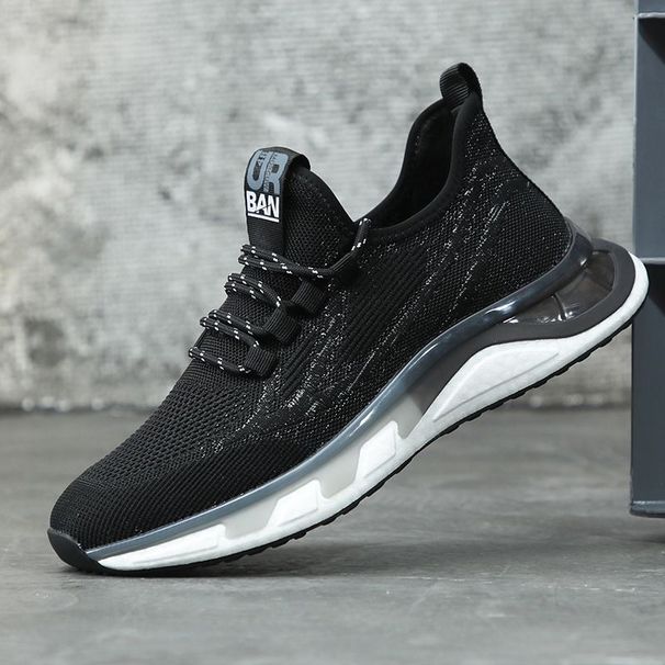 Casual Breathable Mesh Sports New Soft Bottom Anti-slip Shock Absorption Mens Lightweight Running Shoes Fashion Hundred_vogvips.com