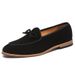 Men's Shoes Frosted Men's Shoes Fashionable Bow Trend Men's Shoes One Step Driving Shoes_vogvips.com