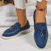 LeFu Shoes Plus Size Casual Women's Single Shoe 2025 Spring Autumn New Style European And American Foreign Trade Lazy Bean Shoe_vogvips.com