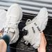 2025 Fashion Letter Printed Men's Summer Sneakers Unisex Breathable White Shoes Trainers Men Platform Casual Sneakers For Men_vogvips.com