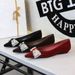 3685-H103 French-style Commuting Women's Versatile Sheepskin Velvet Rhinestone Bow Wedge Heel Elegant Pointed Toe Small_vogvips.com