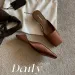 designer Women's Slipper Satin Square Toe Mules Slip On Design Durable Construction For Daily Wear Formal Gatherings_vogvips.com