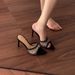 Sexy Pointed-toe Mesh Rhinestone Stiletto Thong Sandals For Women, Perfect For Summer Wear. Breathable_vogvips.com