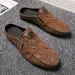 Summer Shoes Mules Slippers For Men Slip-resistant Sandals Man Half Clappers 2025 Cheap Korean Style Adult Designer_vogvips.com