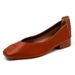 Square Toe Sing Shoes For Women, Chunky Heel, 2025 New Fairy Sty, Shallow Mid-Heel, Mom Size, Grandma Shoes,_vogvips.com