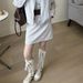 Women Boxing Boots ~Summer New Lightweight Soft Sole Martin Boots For Women, German Training Boxing Patchwork Lace-Up Long Boots, Trendy_vogvips.com