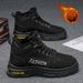 European Warm Series Northeastern Cotton Shoes Summer Non-Slip Fleece-Lined Warm Thickened Snow Men's High-Top Work Safety Martin Boots_vogvips.com