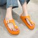 Bebealy Fashion Women Flip-flops Sandals Women EVA Flat Sandals Waterproof Beach Sandals Thick Sole Cushioned Pool Shower Shoes_vogvips.com
