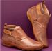 Autumn Winter New 2024 Shoes Women's Martin Velcro Flat Short Low-Cut Large Size Boots_vogvips.com
